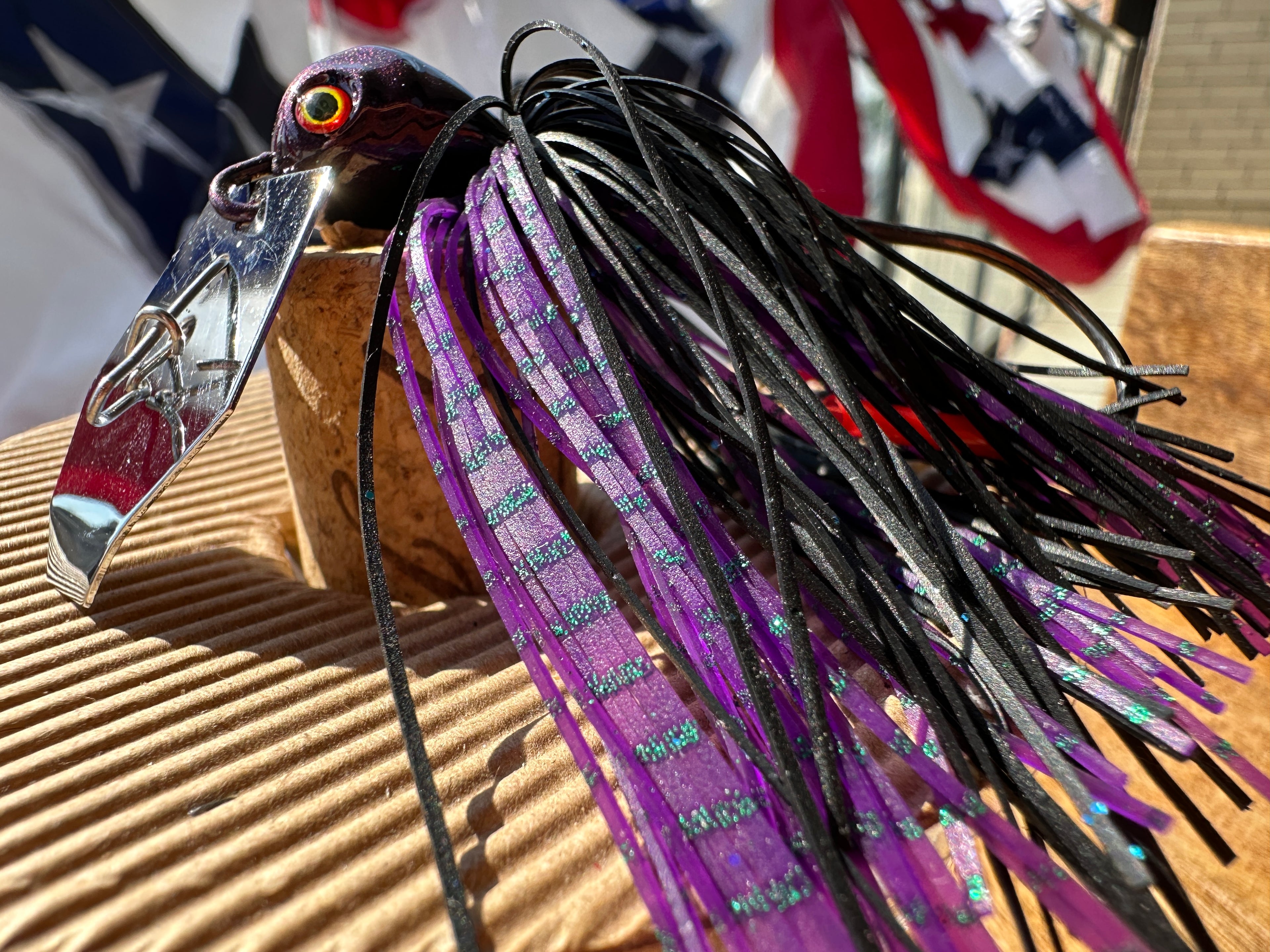 Vibrating Jig Screaming Thunderbird Bass Lure .65oz  Multiple Colors