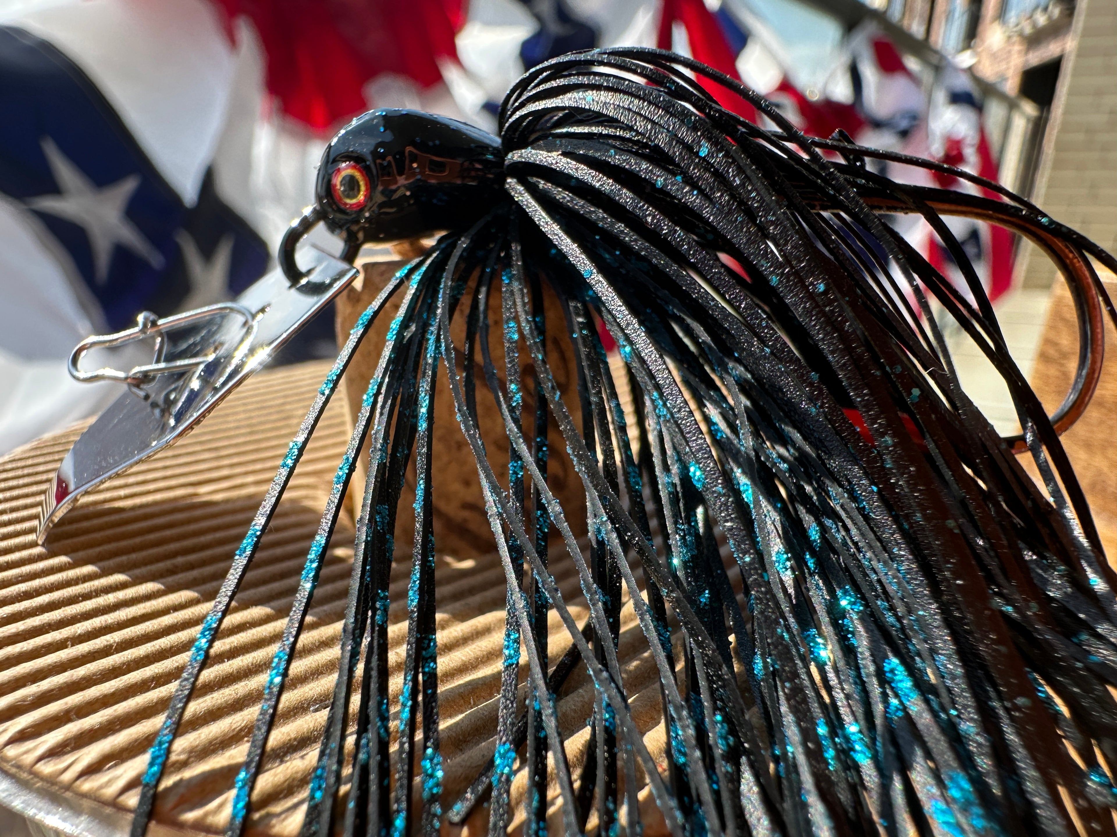 Vibrating Jig Screaming Thunderbird Bass Lure .65oz  Multiple Colors