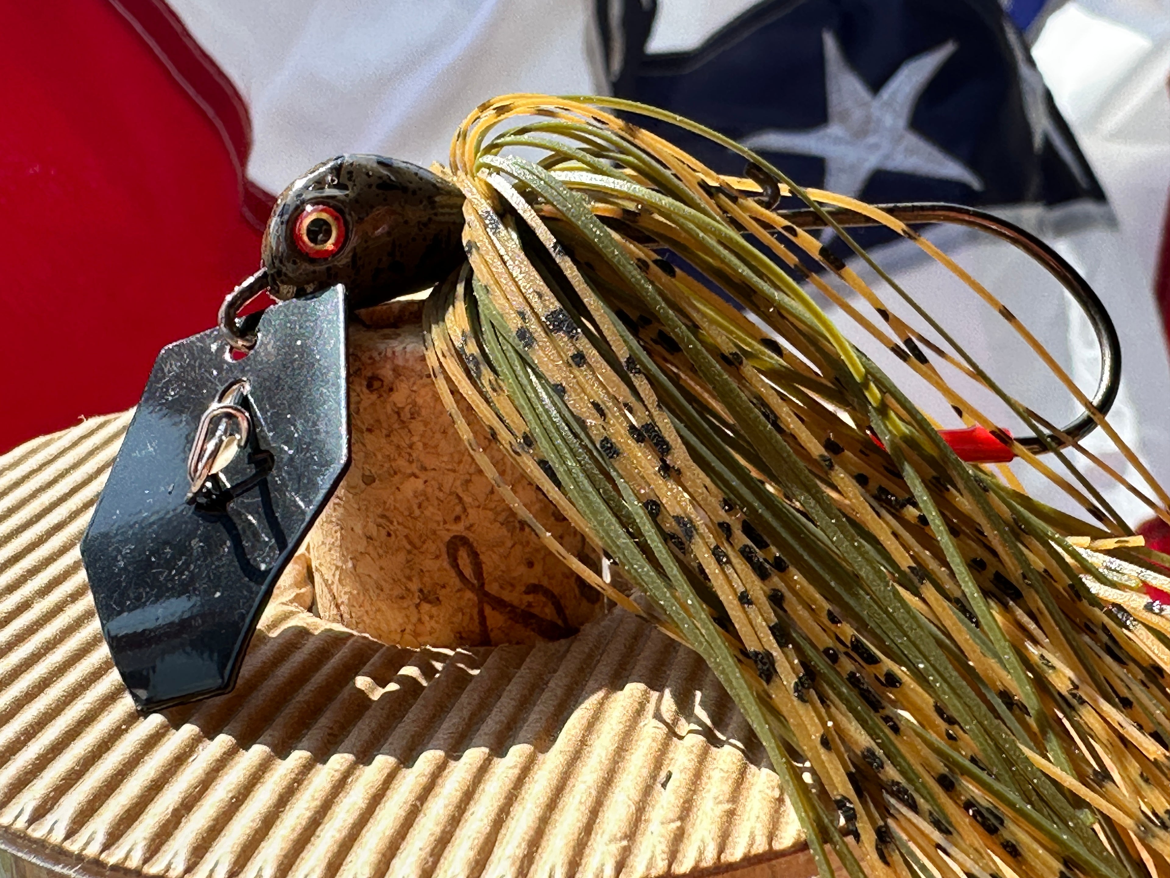 Vibrating Jig Screaming Thunderbird Bass Lure .65oz  Multiple Colors