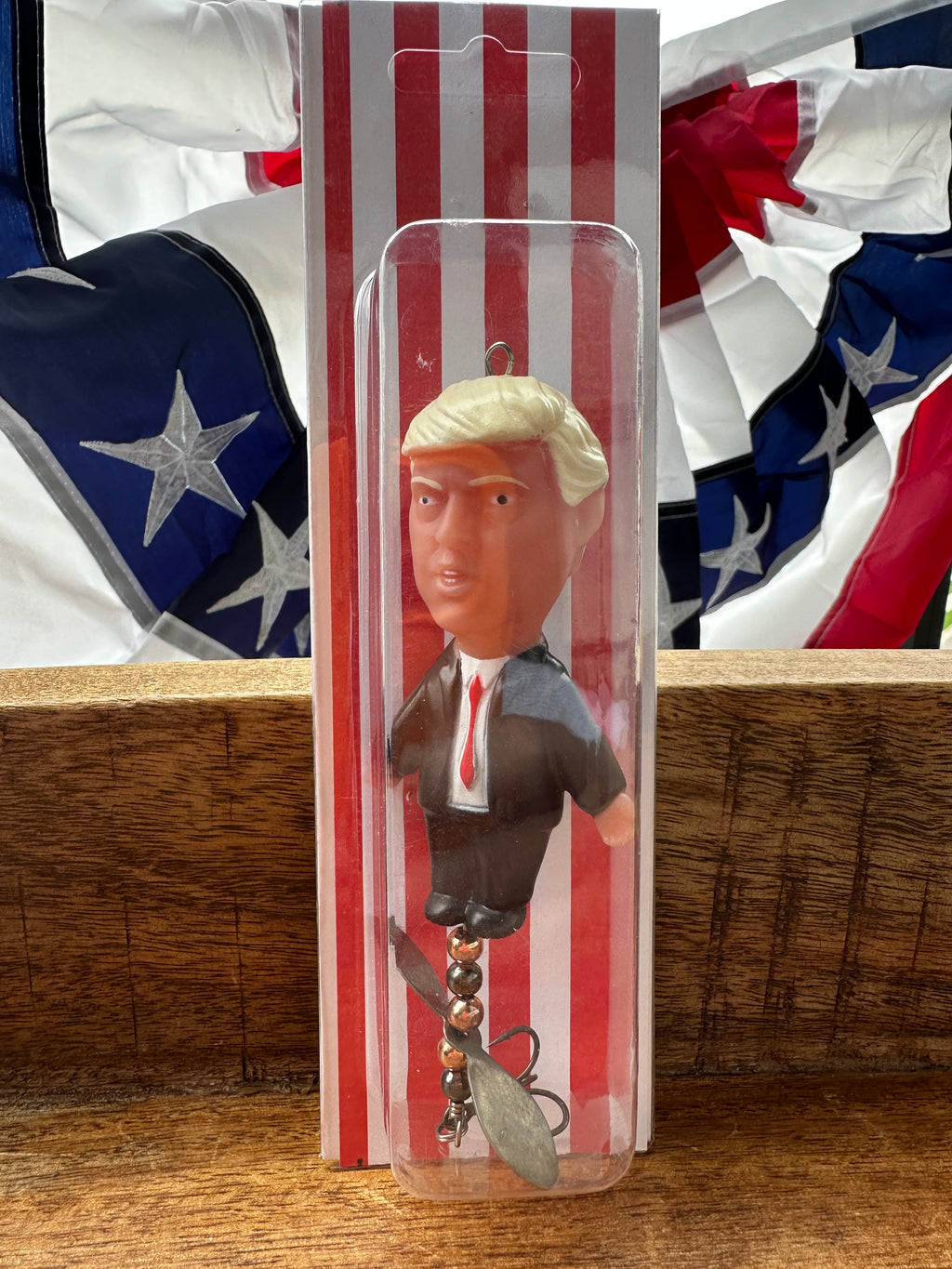 President Trump Fishing Lure Topwater Buzzbait Novelty Bass Gift Funny MAGA