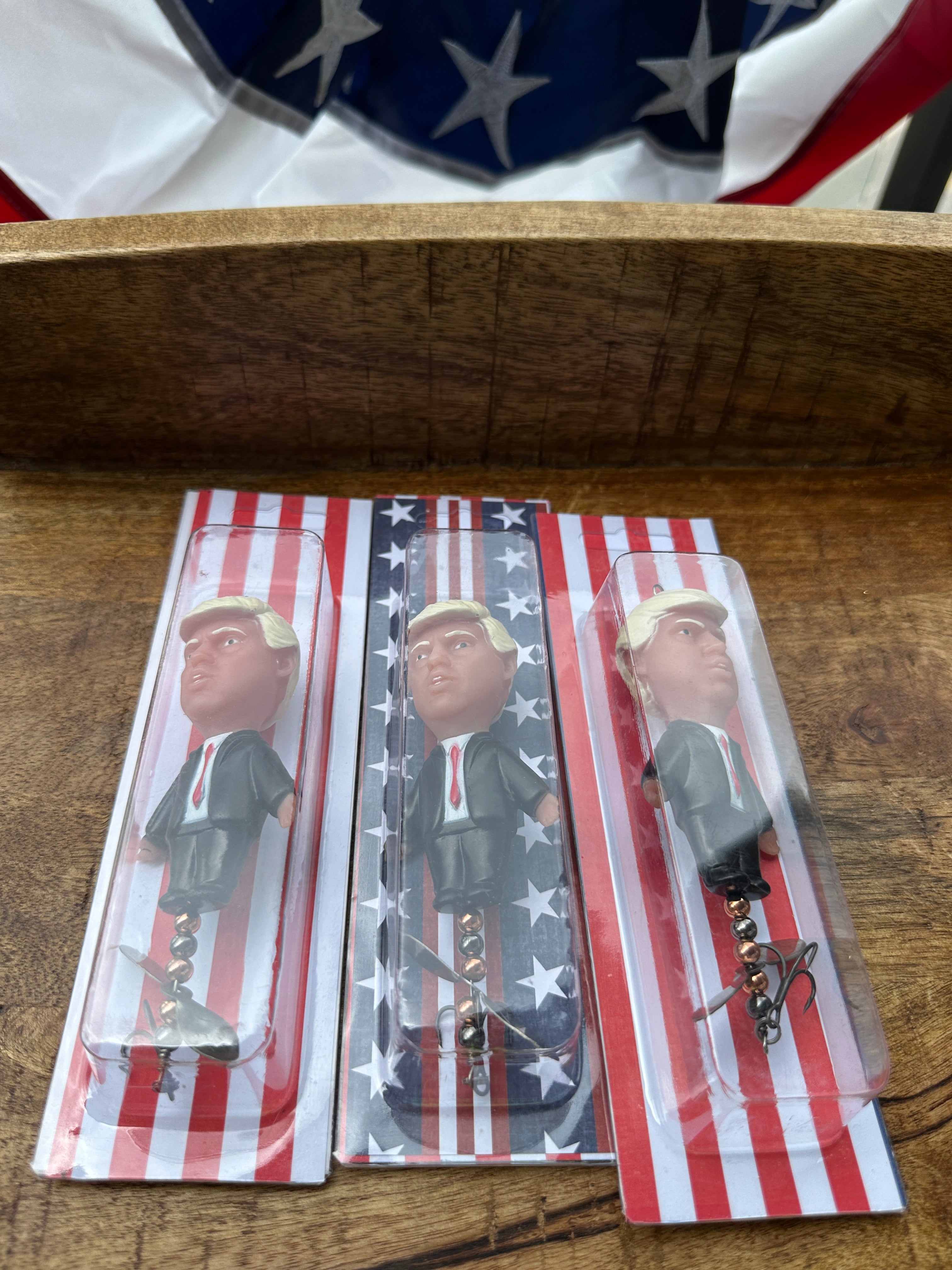 President Trump Fishing Lure Topwater Buzzbait Novelty Bass Gift Funny MAGA