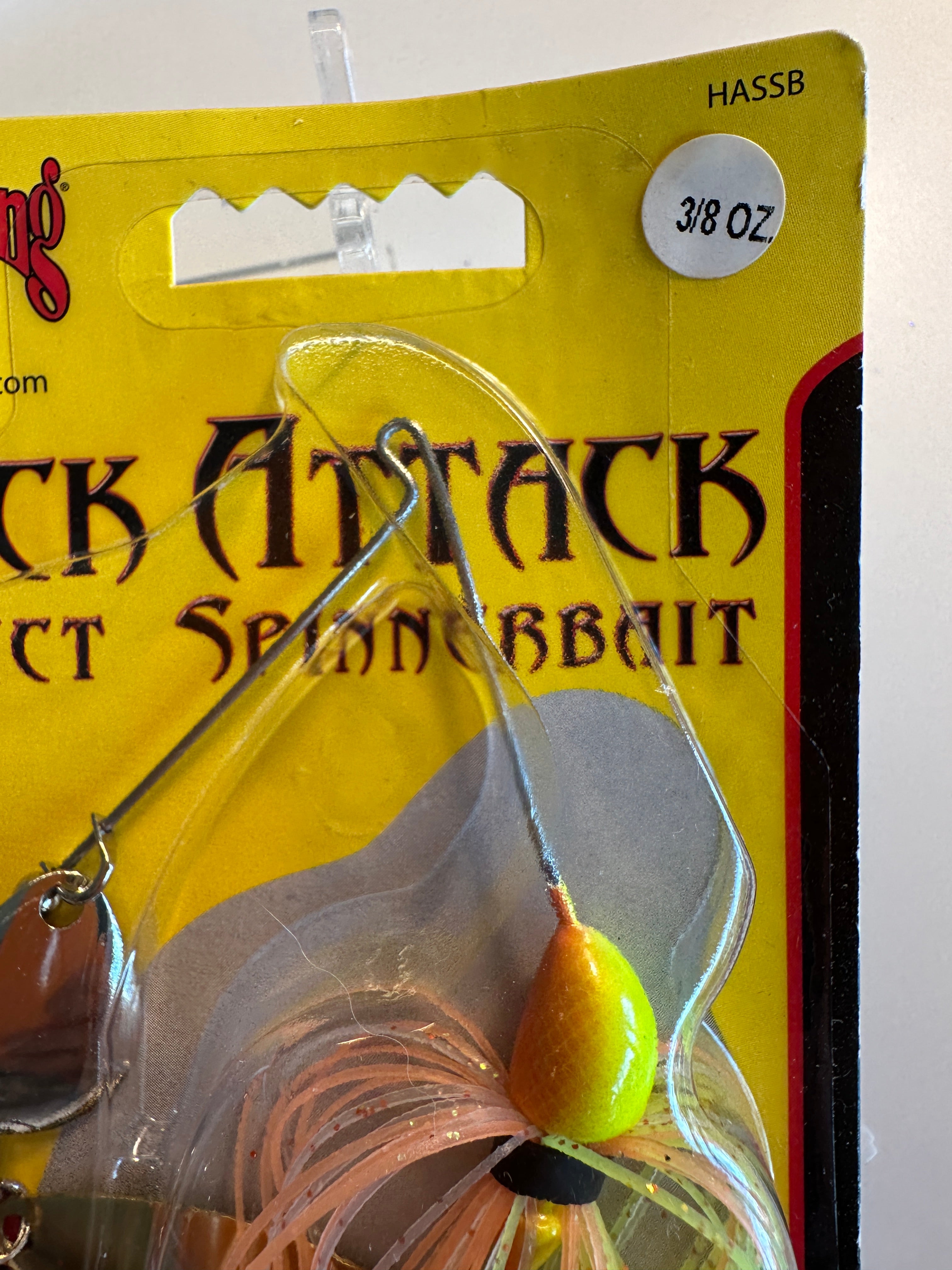 Strike King Hack Attack Spinnerbait 3/8 oz Sexy Ghost Double Blade Bass Fishing