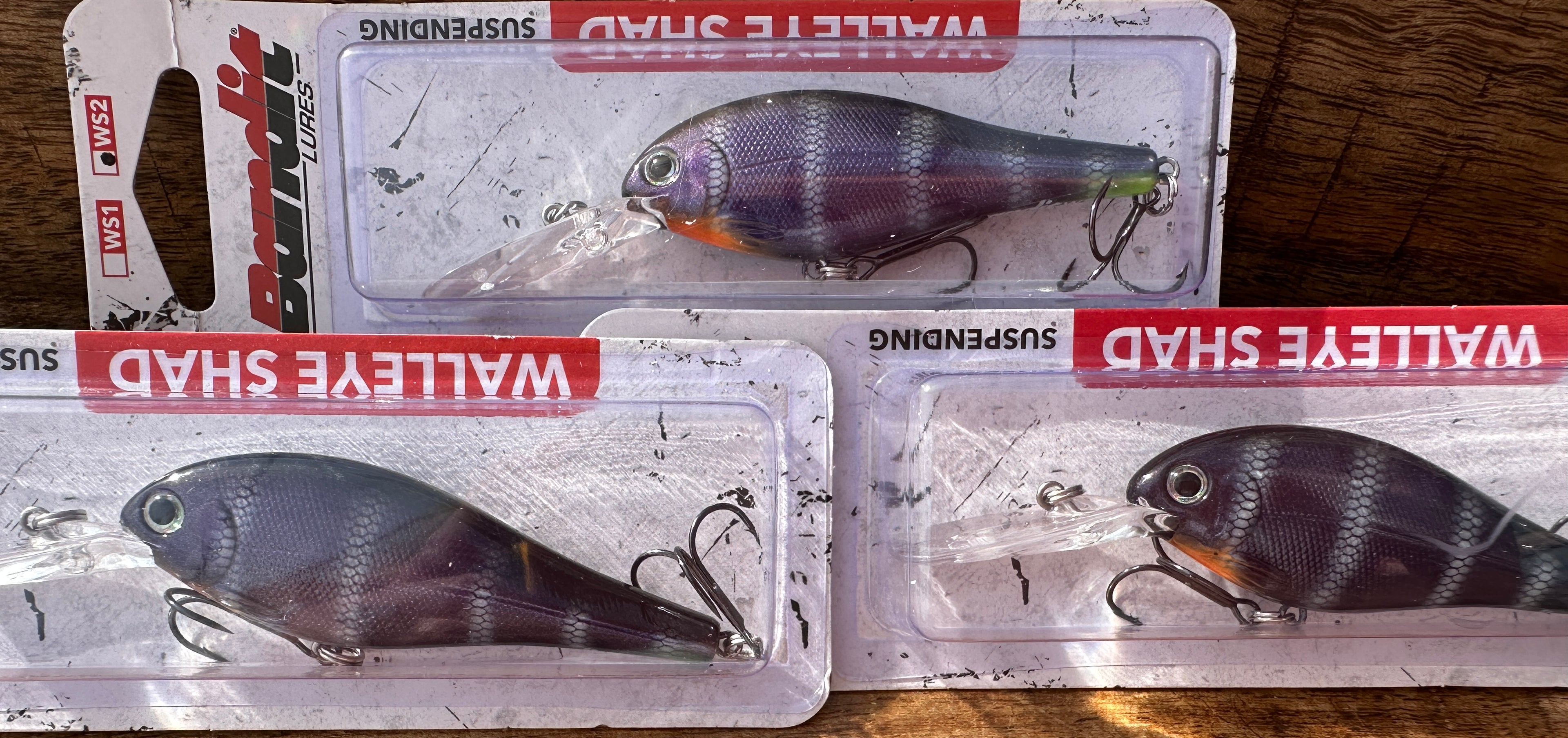Bandit Suspending Walleye Shad WS2 Crankbait 8-10 Ft NEW