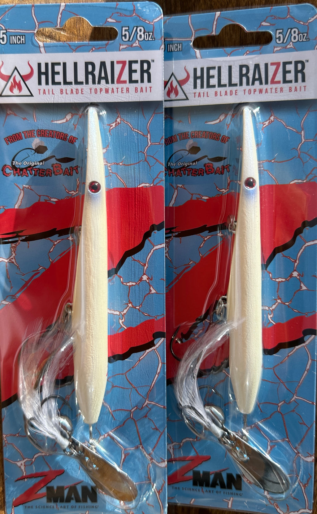 Z-Man HellraiZer Tail Blade Topwater Bait – Snow