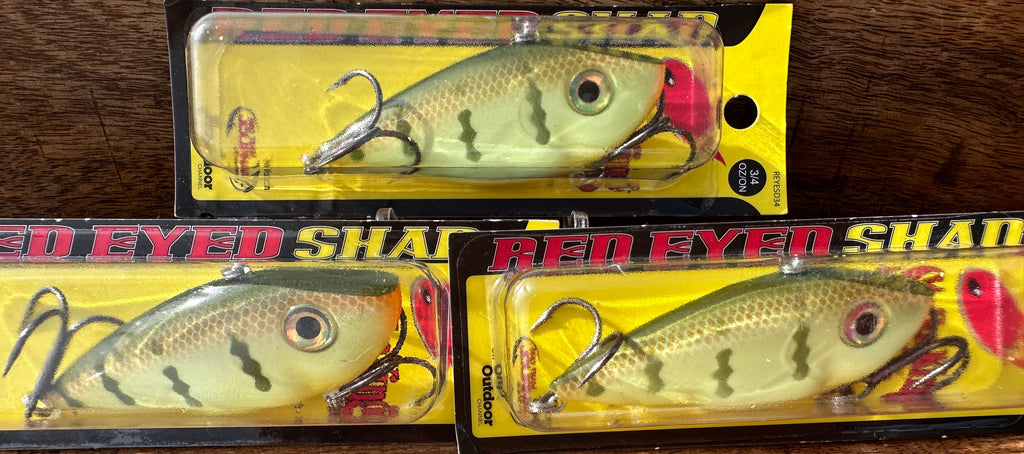 Strike King Red Eyed Shad 3/4 oz Lipless Crankbait Chartreuse Perch