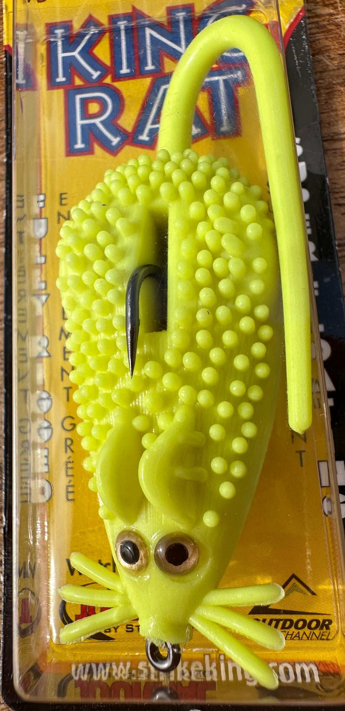 Strike King King Rat 4" Topwater Floating Rat Lure NEW White or Chartreuse