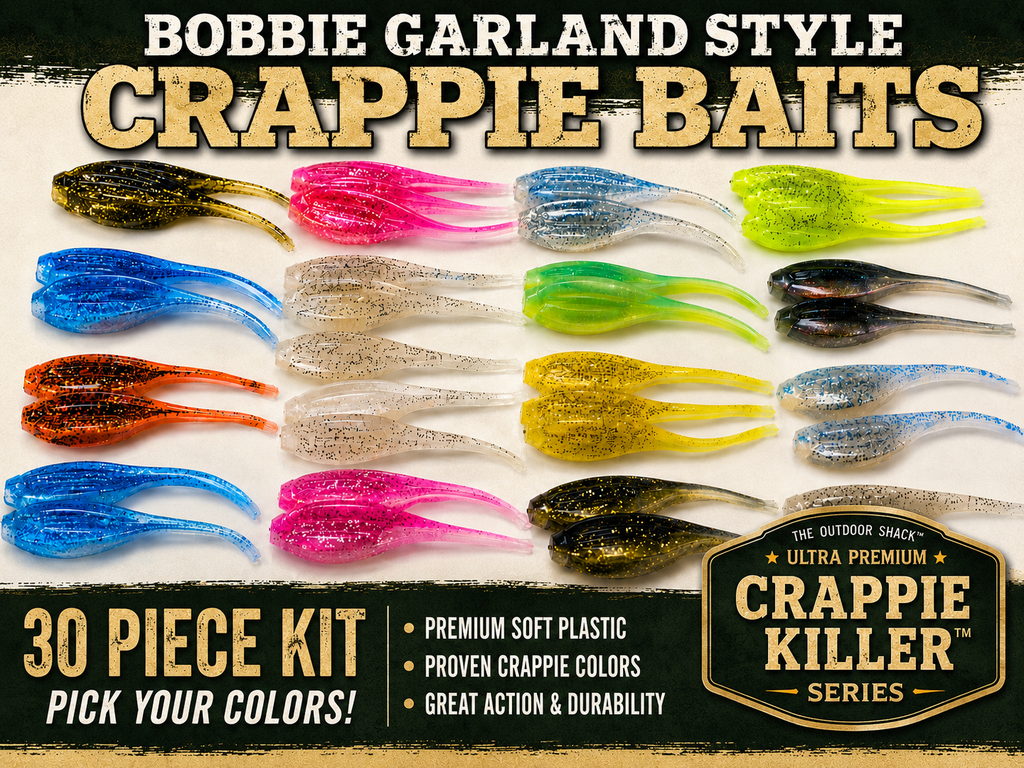 Bobby Garland Style Crappie Baits 10 Pack Pick Your Color Soft Plastic Grubs