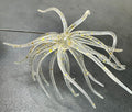 Small Urchin Soft Fishing Lure Clear w/ Gold Flakes Bass Crappie Walleye Finesse