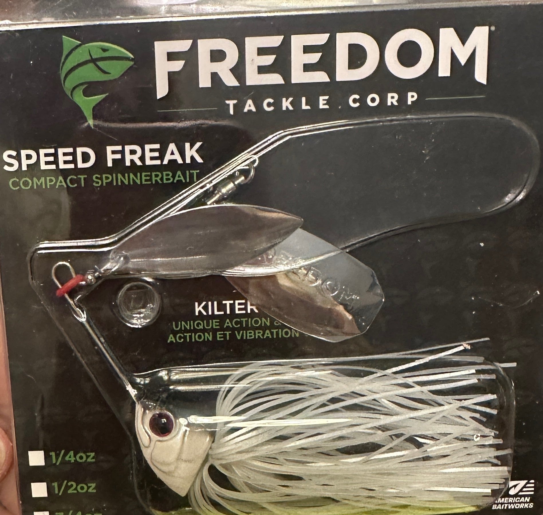 Freedom Tackle Speed Freak Spinnerbait Kilter Blade Bass Lure Pick: Color/Weight