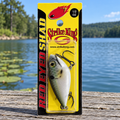 Strike King Red Eyed Shad 1/2 oz in Reel Shad — full retail package on a dock (Oscar hero)