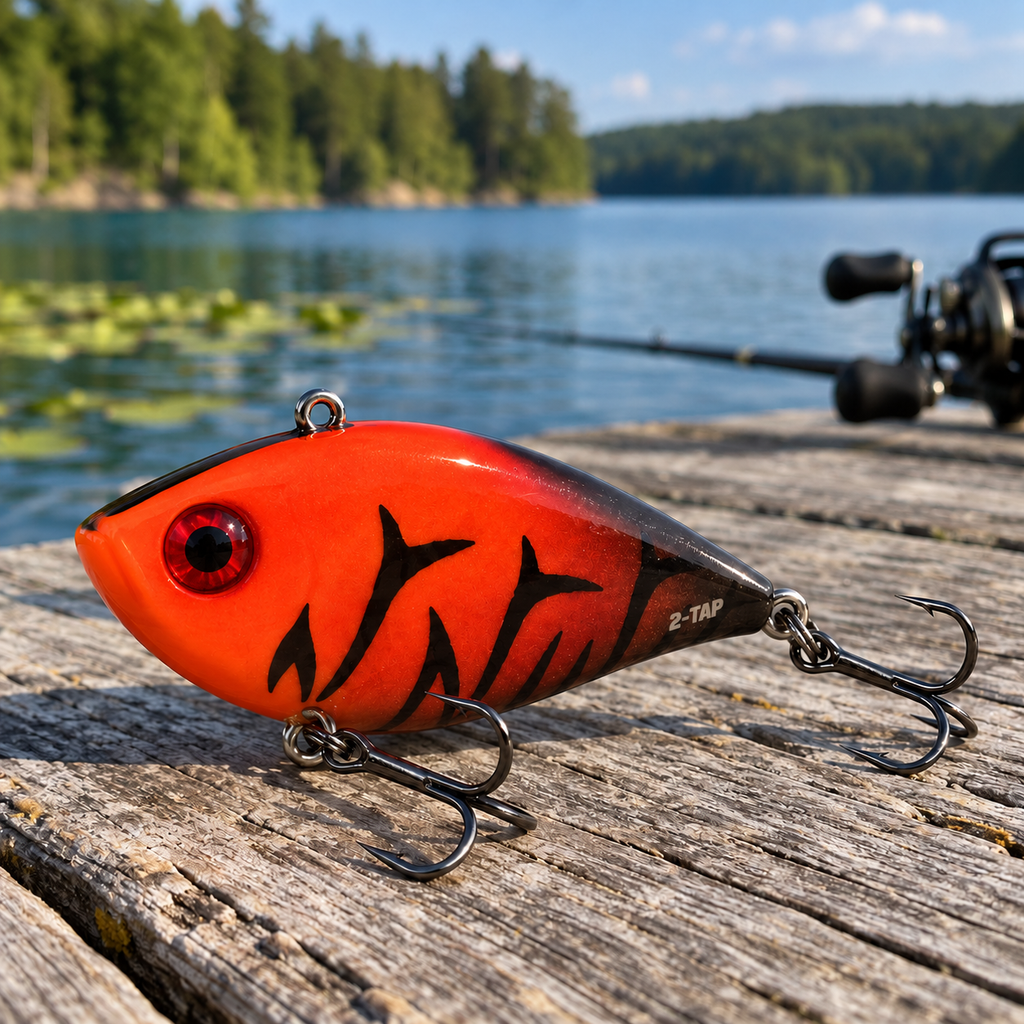 Strike King Red Eyed Shad Tungsten 2-Tap 3/4 oz Lipless Crankbait | Orange Craw | The Outdoor Shack