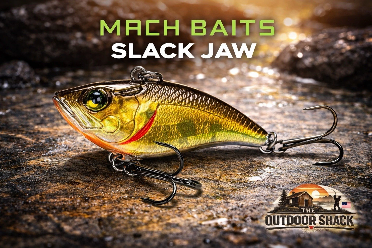 MACH BAITS SLACK JAW Lipless Crankbait 1/2 oz Spring Craw Bass Fishing Lure  - New