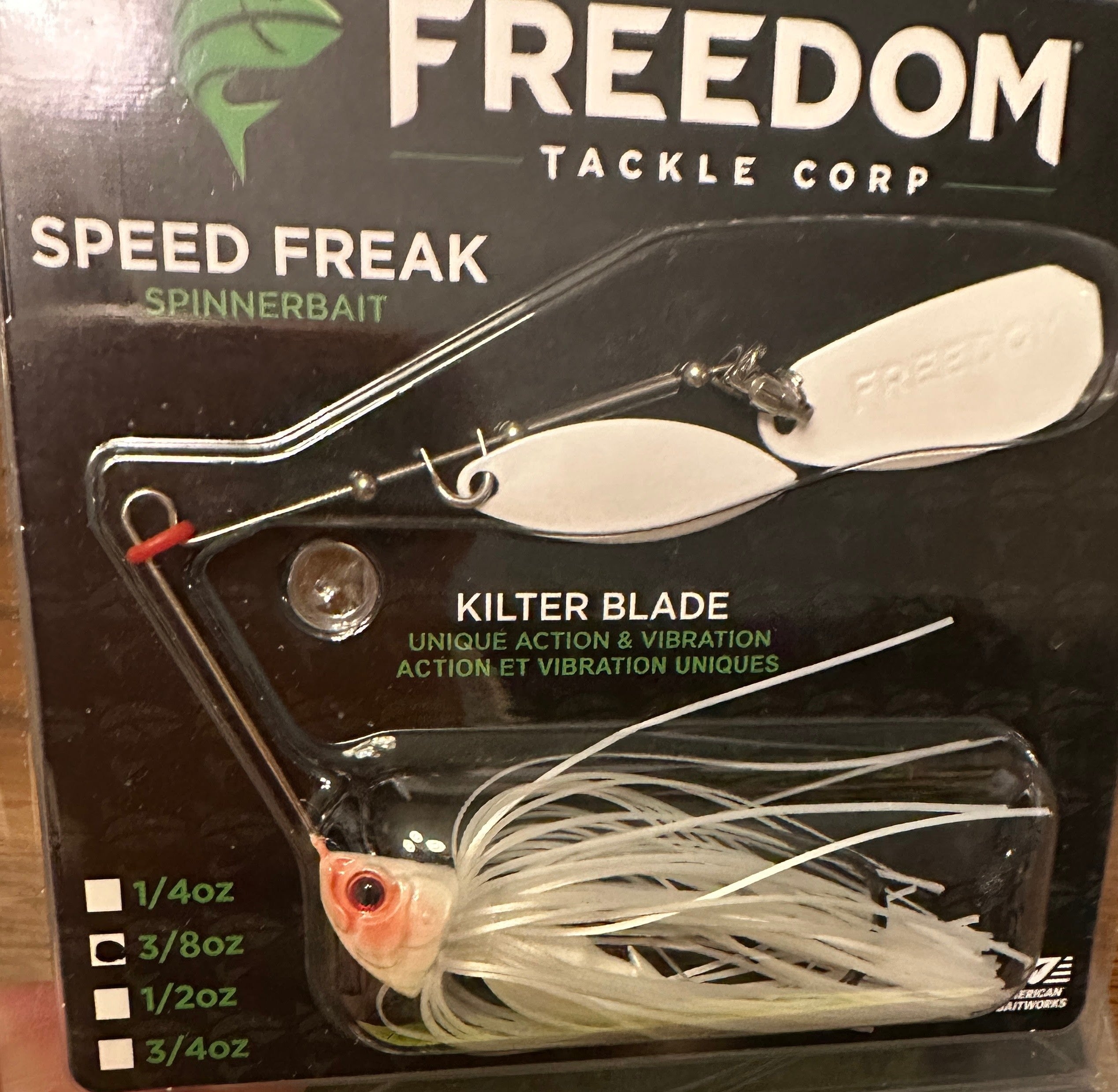 Freedom Tackle Speed Freak Spinnerbait Kilter Blade Bass Lure Pick: Color/Weight