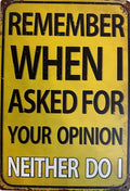 Neither Do I — Man Cave Tin Sign (8" × 11.75")