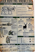 Deer Hunting Knowledge — Hunting Tin Sign (8" × 11.75")
