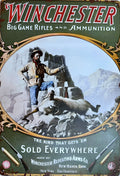 Big Game Rifles and Ammunition — Winchester Tin Sign (8" × 11.75")