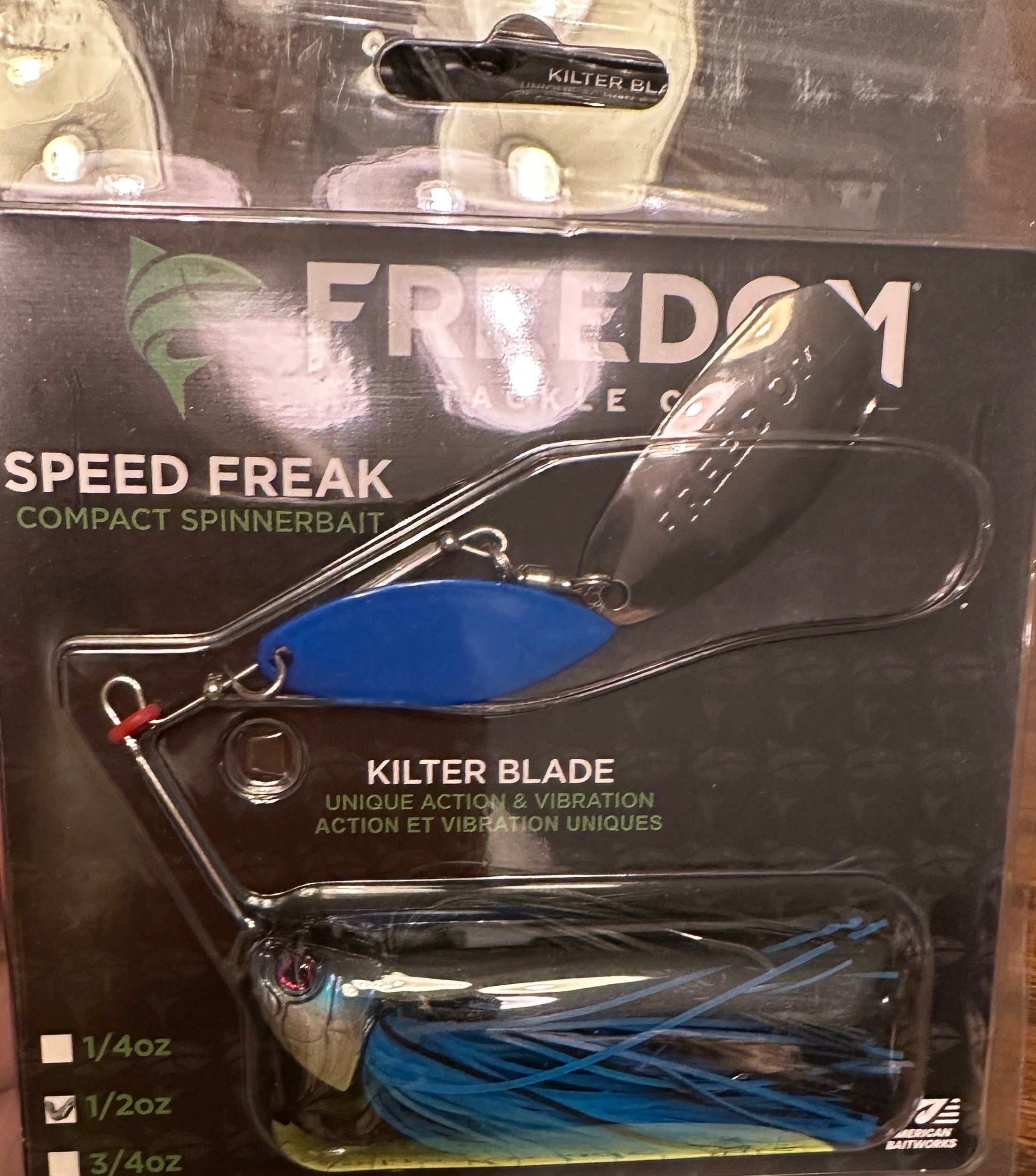 Freedom Tackle Speed Freak Spinnerbait Kilter Blade Bass Lure Pick: Color/Weight