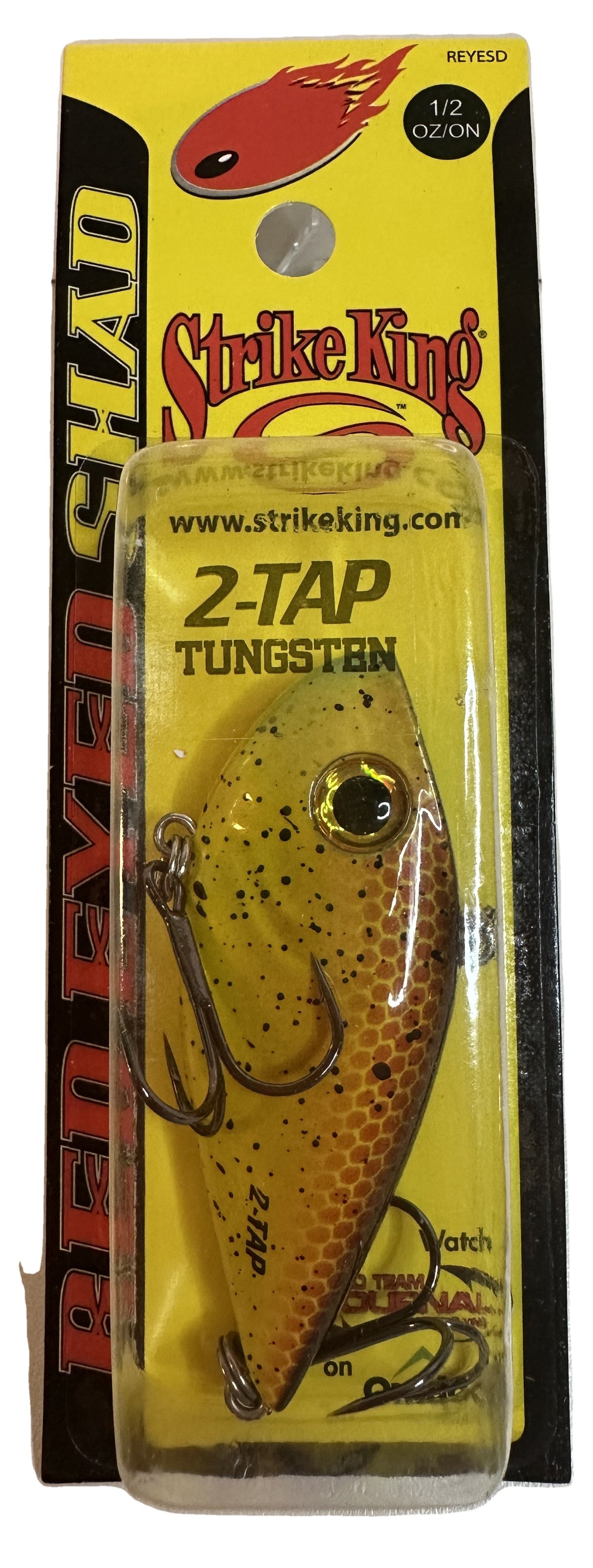 Strike King Red Eyed Shad Tungsten 2-Tap 1/2 oz Bully - package front
