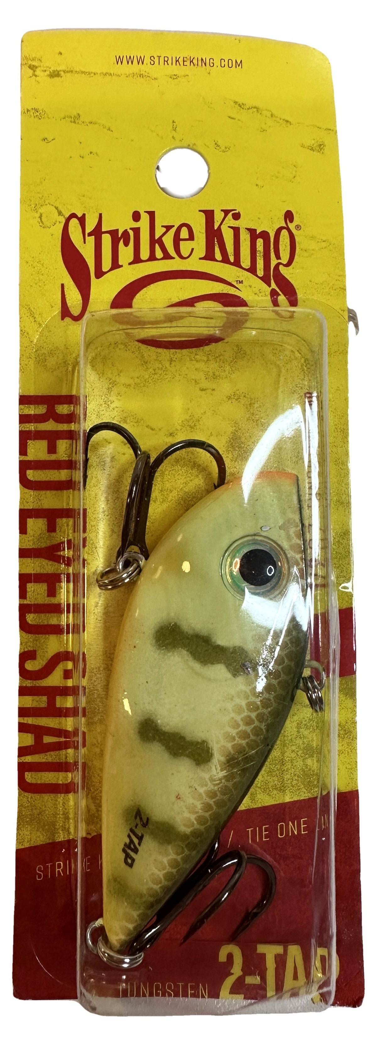 Strike King Red Eyed Shad Tungsten 2-Tap 1/2 oz Lipless Crankbait | Chartreuse Perch | The Outdoor Shack