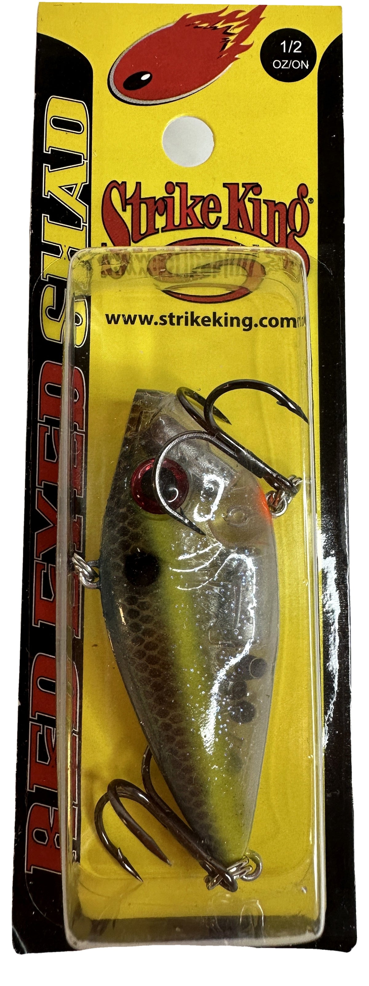 Strike King Red Eyed Shad 1/2 oz Lipless Crankbait | Clear Ghost Sexy Shad | The Outdoor Shack