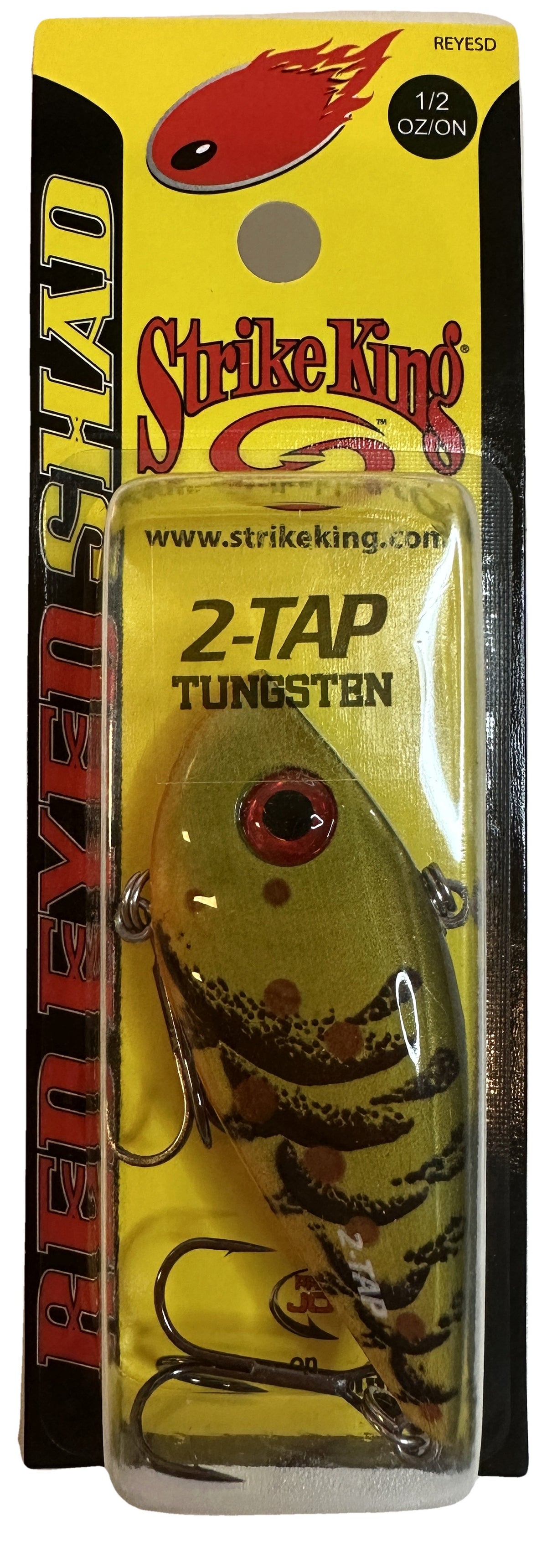 Strike King Red Eyed Shad Tungsten 2-Tap 1/2 oz Lipless Crankbait | Green Pumpkin Craw | The Outdoor Shack