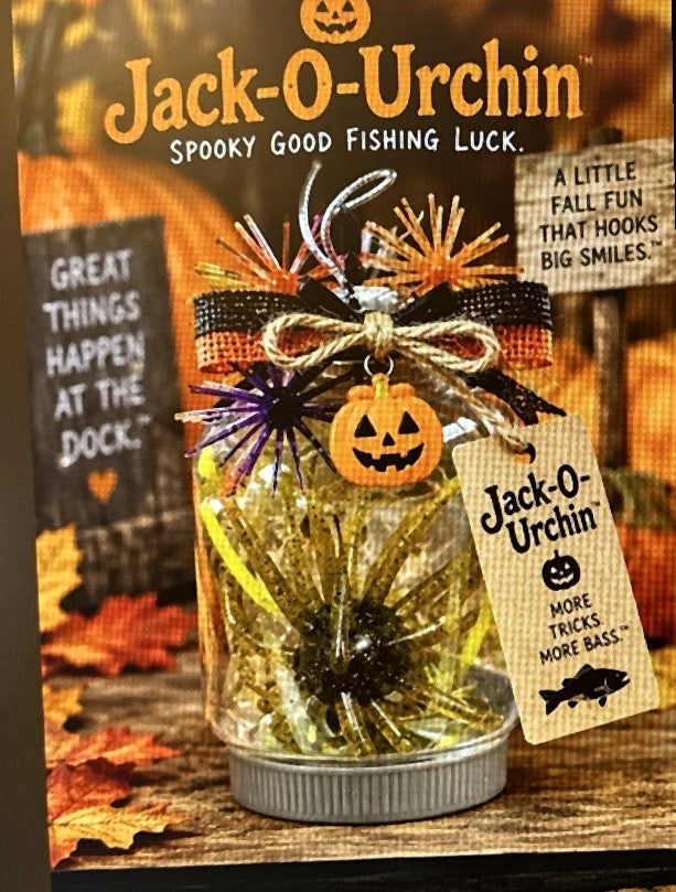 Jack-O-Urchins Halloween urchin gift jar