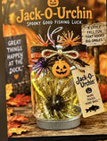 Jack-O-Urchins Halloween urchin gift jar