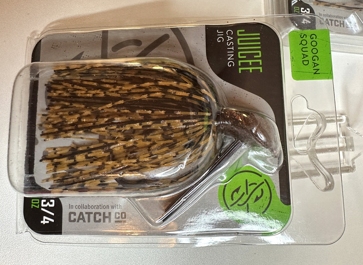 Googan Squad Juicee Casting Jig Cowboy Craw 3/4 oz retail package - front of package