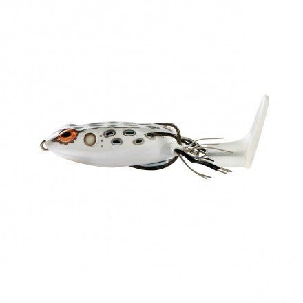 BOOYAH Toadrunner in Albino Frog, side view with rotating tail