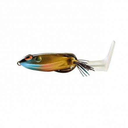 BOOYAH Toadrunner in Blue Gill, side view with rotating tail