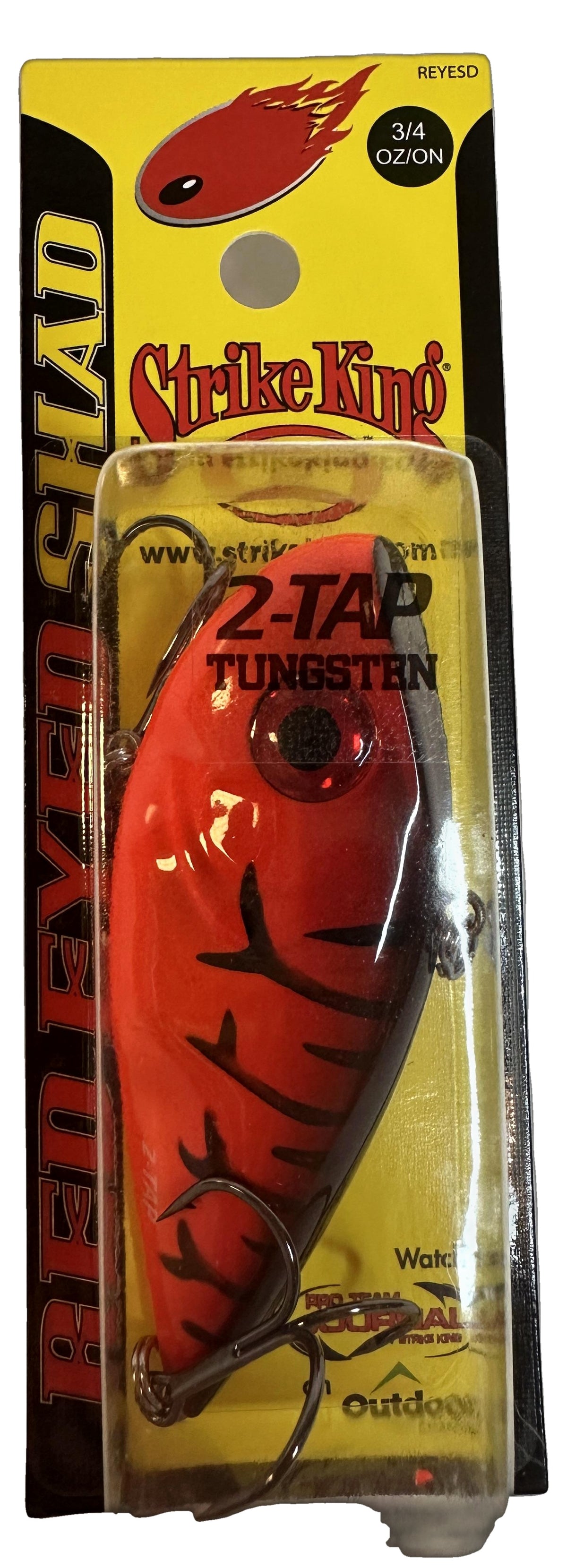Strike King Red Eyed Shad Tungsten 2-Tap 3/4 oz Lipless Crankbait | Orange Craw | The Outdoor Shack