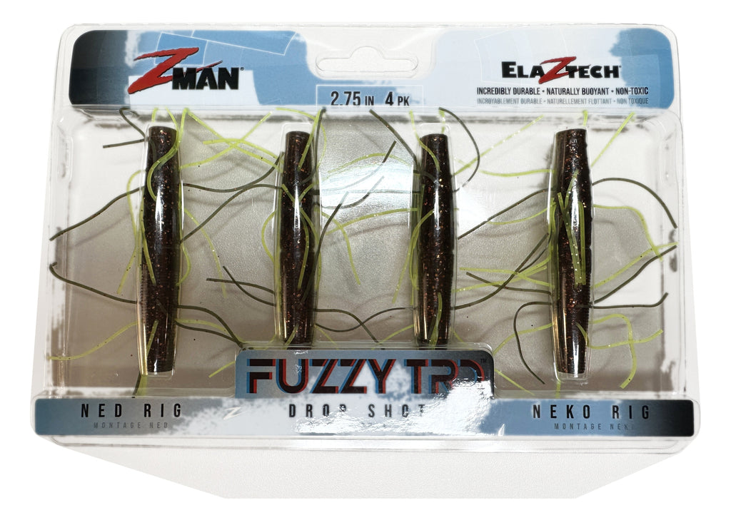 Z-Man Fuzzy TRD 2.75" Finesse Bait 4-Pack | ElaZtech | The Outdoor Shack