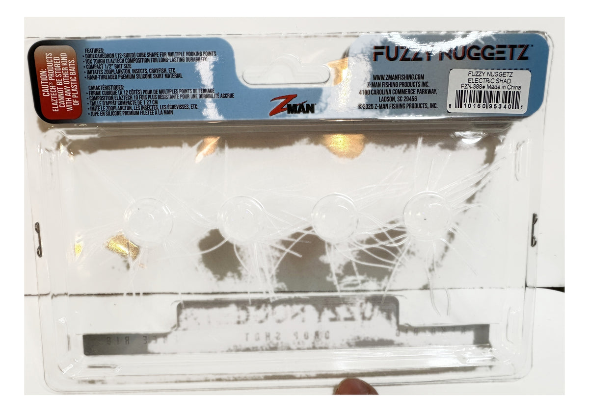 Z-Man Fuzzy Nuggetz 0.5" Cube Bait 4-Pack | ElaZtech | The Outdoor Shack