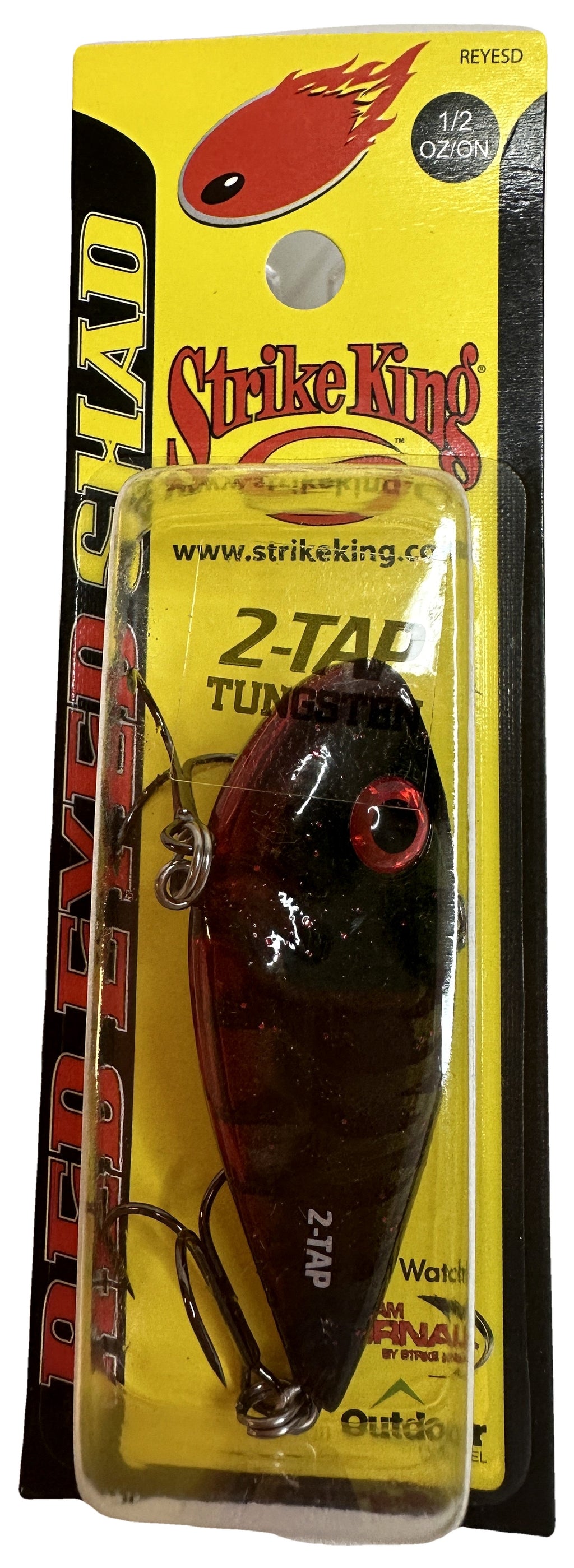 Strike King Red Eyed Shad Tungsten 2-Tap 1/2 oz Lipless Crankbait | Phantom Watermelon Red Craw | The Outdoor Shack