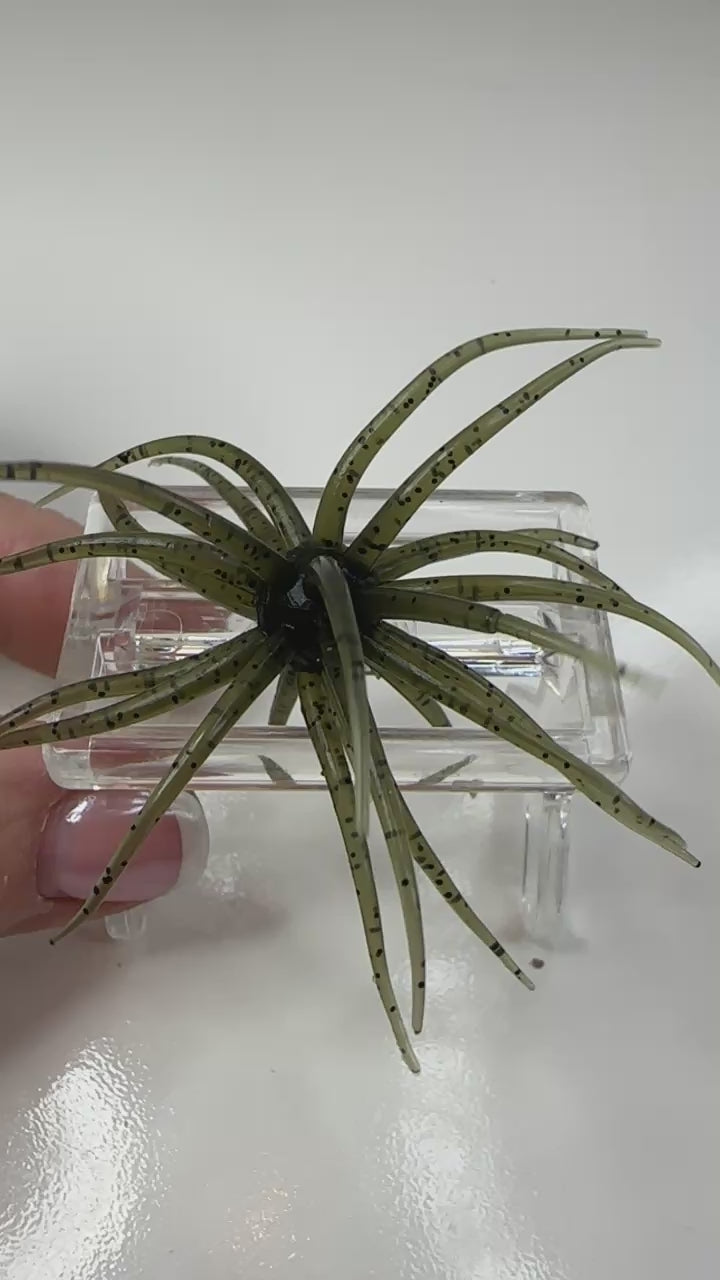 Small Urchin Soft Fishing Lure Green Pumpkin Bass Crappie Walleye Finesse