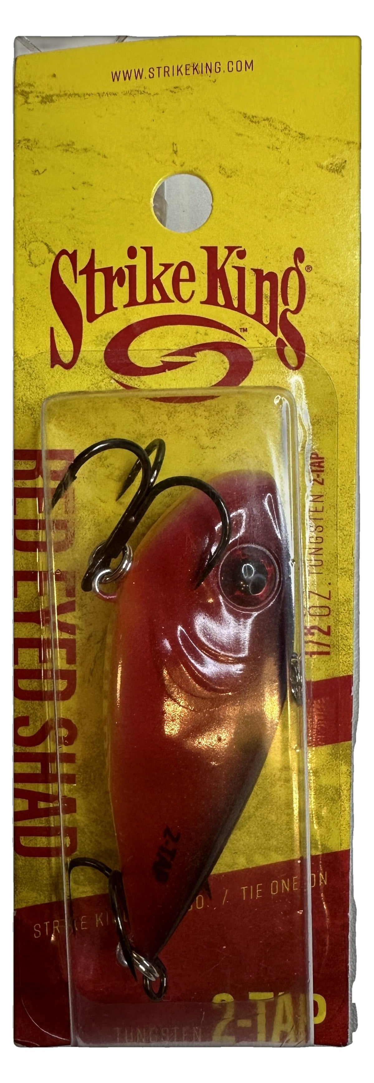Strike King Red Eyed Shad Tungsten 2-Tap 1/2 oz Lipless Crankbait | Royal Red | The Outdoor Shack