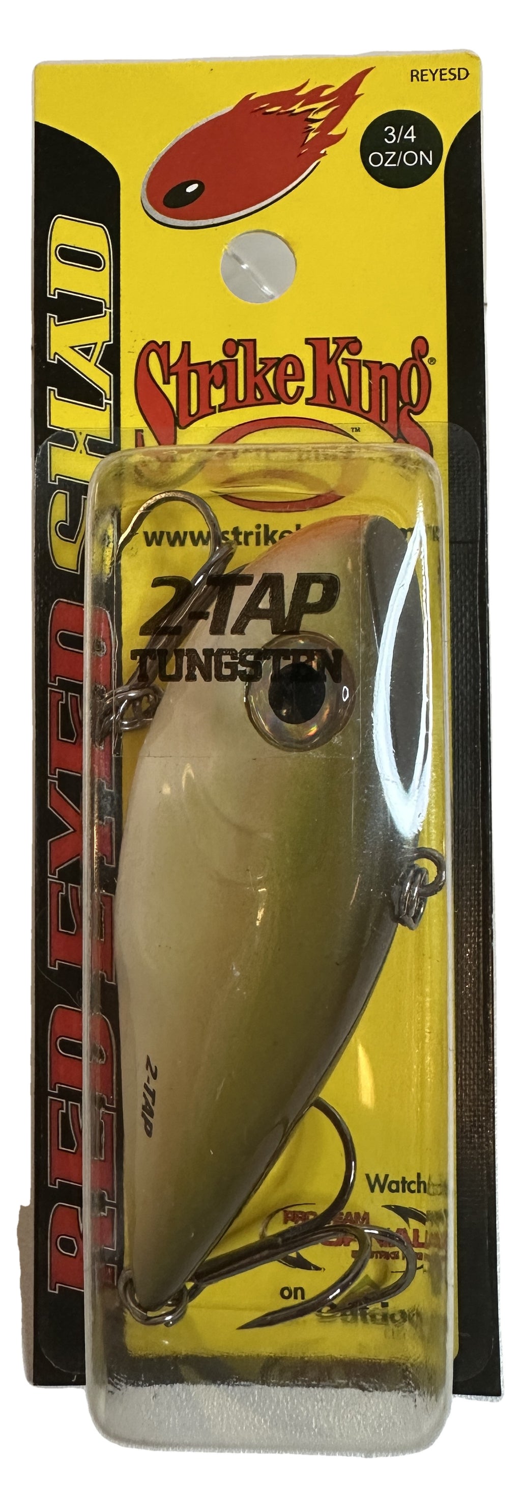 Strike King Red Eyed Shad Tungsten 2-Tap 3/4 oz The Shizzle - package front