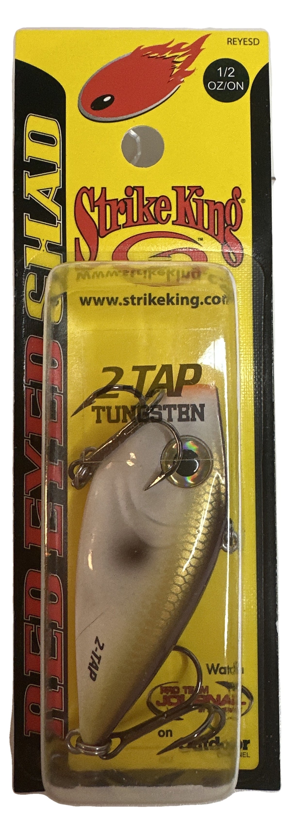 Strike King Red Eyed Shad Tungsten 2-Tap 1/2 oz Lipless Crankbait TN Shad 2.0 - front of package