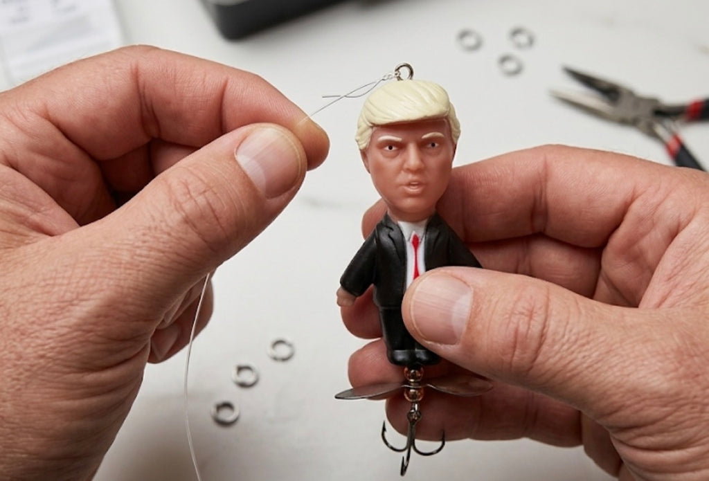 President Trump Fishing Lure Topwater Buzzbait Novelty Bass Gift Funny MAGA