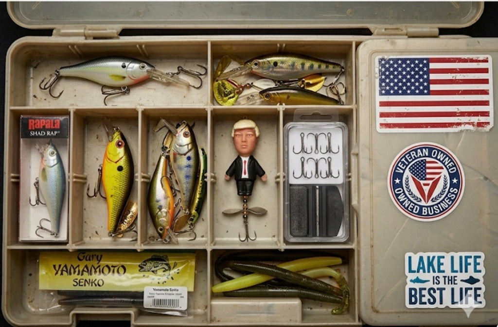 President Trump Fishing Lure Topwater Buzzbait Novelty Bass Gift Funny MAGA