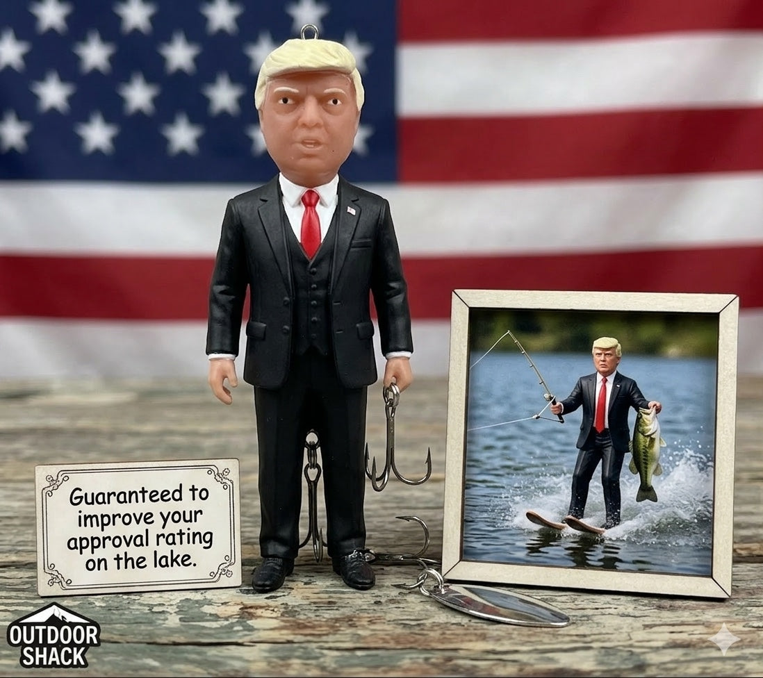 President Trump Fishing Lure Topwater Buzzbait Novelty Bass Gift Funny MAGA